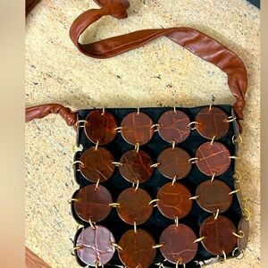 Vintage Leather and Suede Crossbody